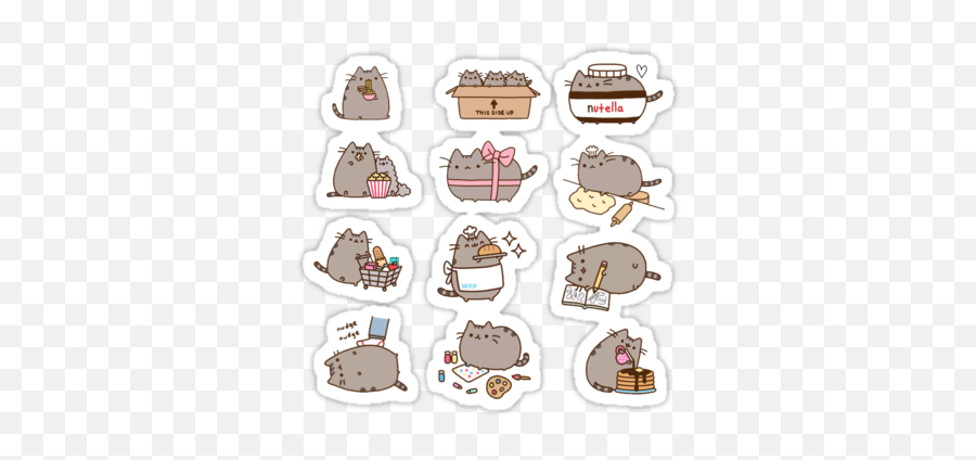 Pusheen Cat Sticker Pack - Pusheen The Cat Emoji,Nyan Cat Emoji Google Chat