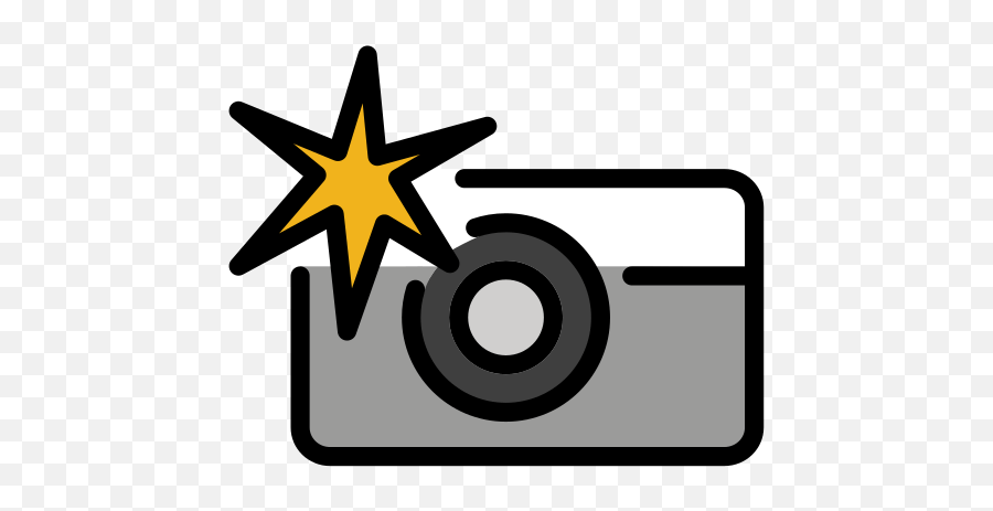 Camera With Flash - Camera With Flash Svg Emoji,Flash Emoji