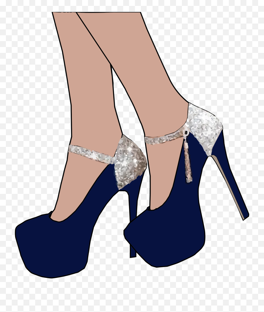 Sparkly High Heel Shoes Vector Clipart - High Heel Shoes Vector Emoji,Sparkle Face Emoji