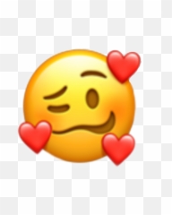 Stickers Emoji Original Interesting Art Italy - Smiling Face With Three Hearts