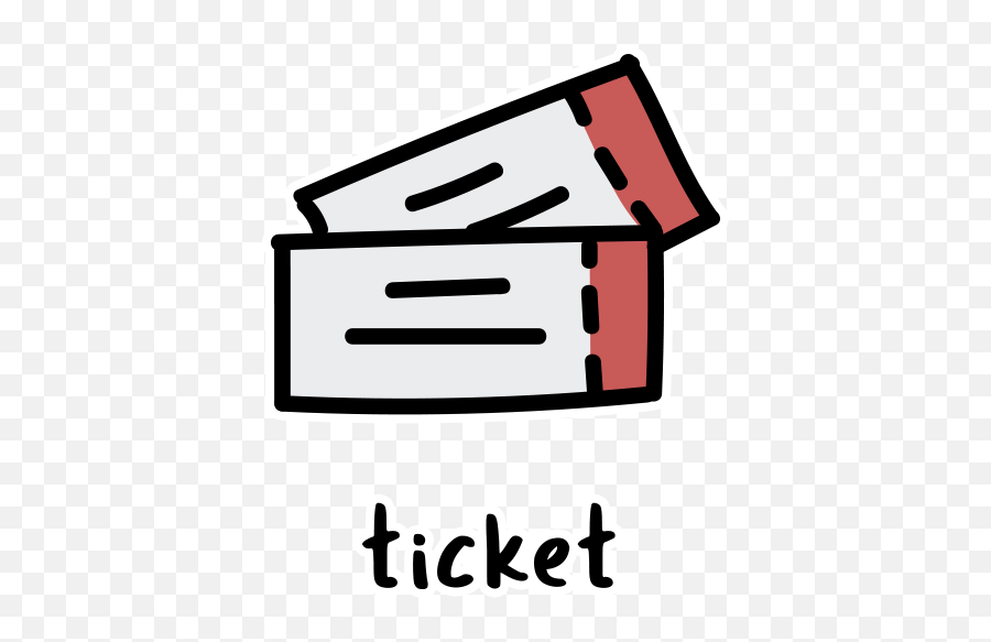 The Newest Ticket Stickers - Clip Art Emoji,Ticket Emoji