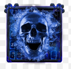 Blue Fire Skull Keyboard u2013 Apps on Google Play - Png Emoji