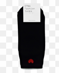Etna Heart Shape Black Socks Korean Mart Png - Leather Emoji