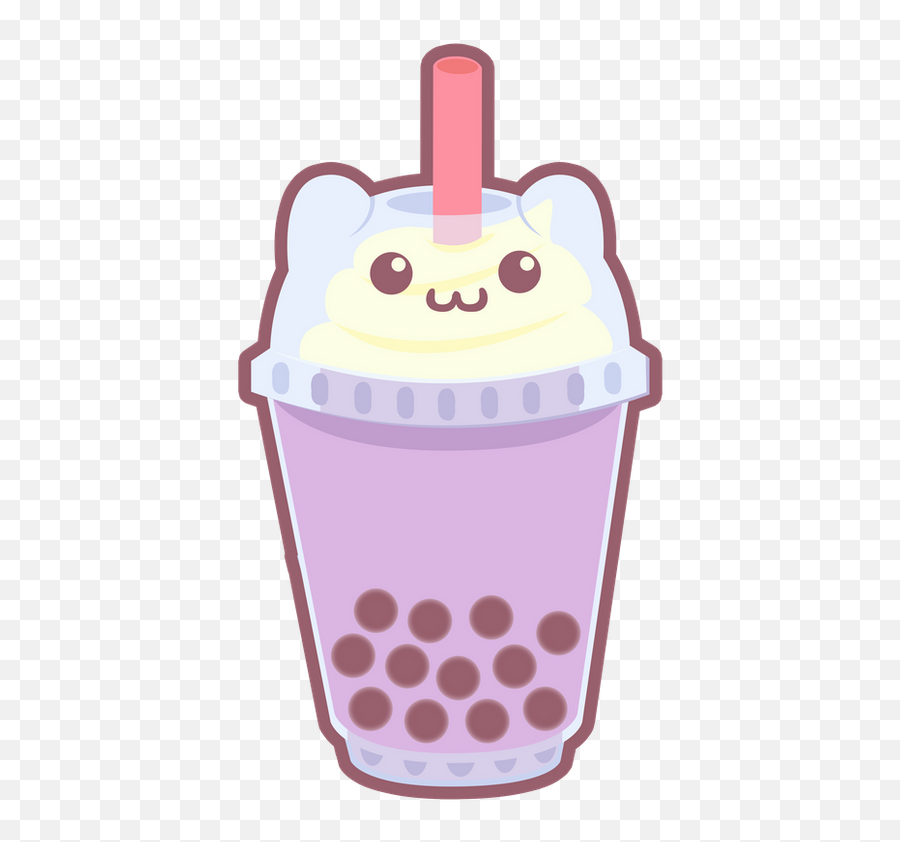 Taro Boba - Clip Art Emoji,Boba Emoji