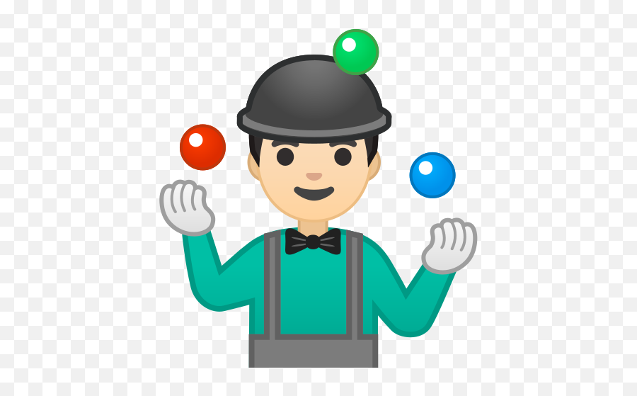 U200d Man Juggling Light Skin Tone Emoji - Juggling Emoji,Bowing Emoji Text