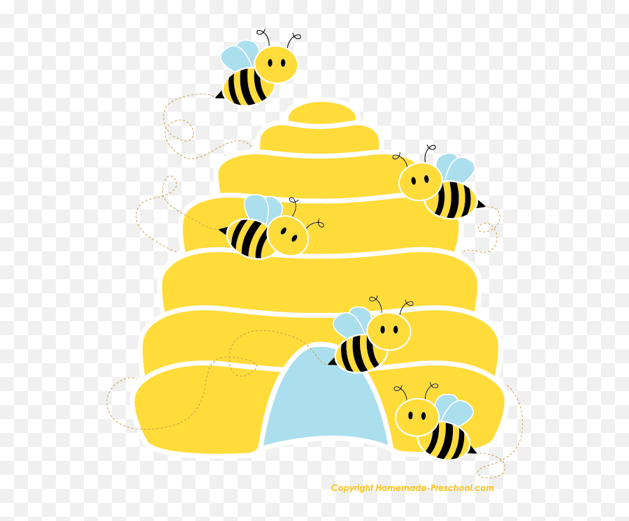Cute Beehive Clipart - Clip Art Bee Hives Png Emoji,Beehive Emoji