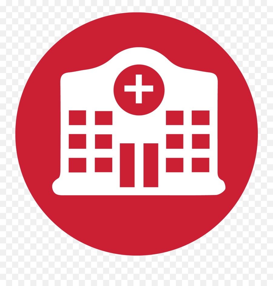Hospital - Hospital Icon Red Clipart Full Size Clipart Lebanese Red Cross Png Emoji,Hospital Emoji