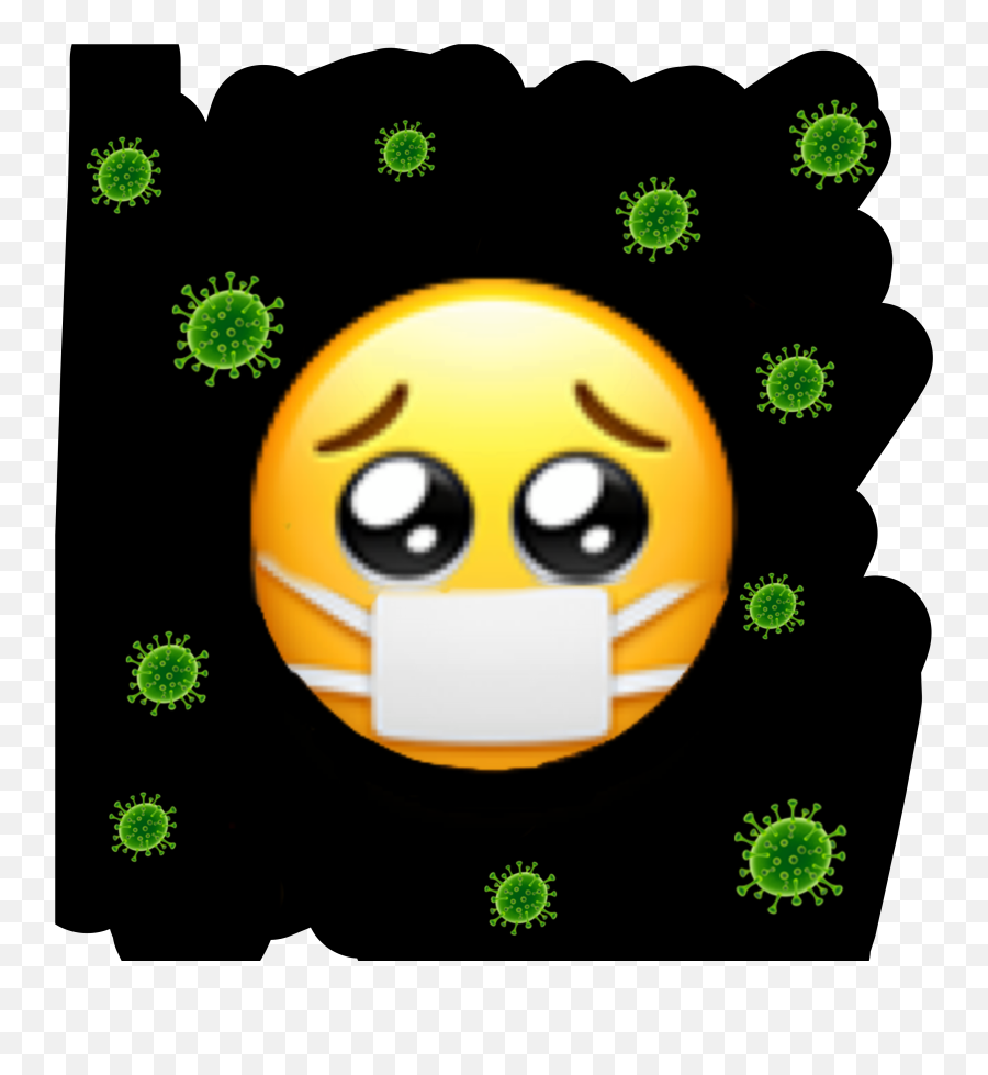 Corona Bacteria Emoji Germ Sticker,Germ Emoji