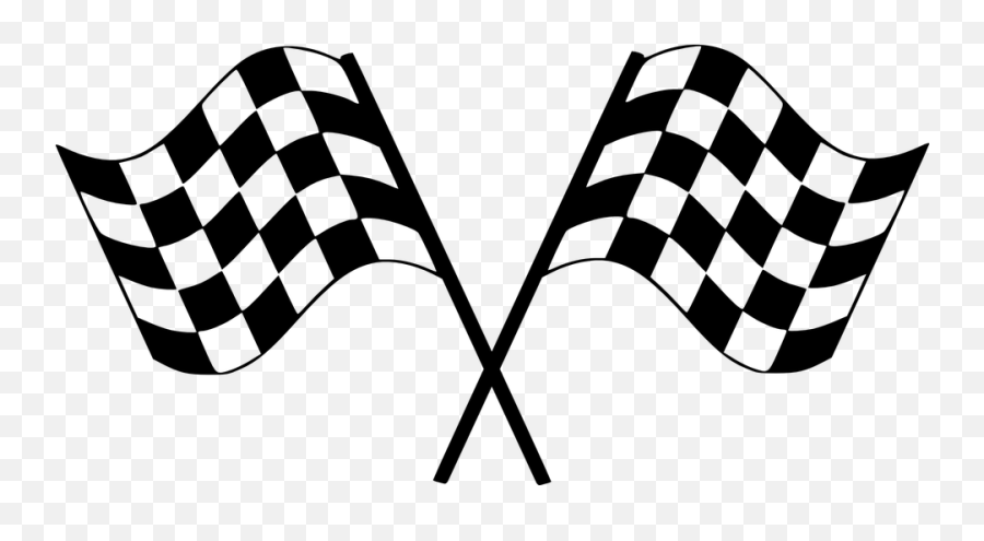 Racing Flags Auto Racing Drapeau Damier - Checkered Flag Emoji,Checkered Flag Emoji