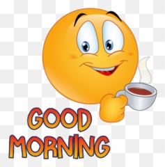Emoji World Good Morning - Good Morning Smiley Clipart,Good Morning Emoji