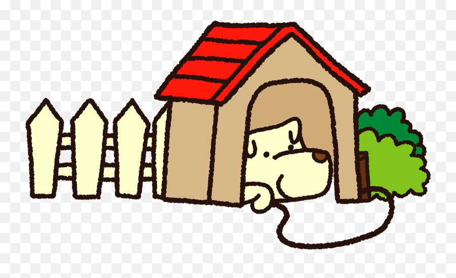 Dog Resting In The Doghouse Clipart Emoji,Doghouse Emoji