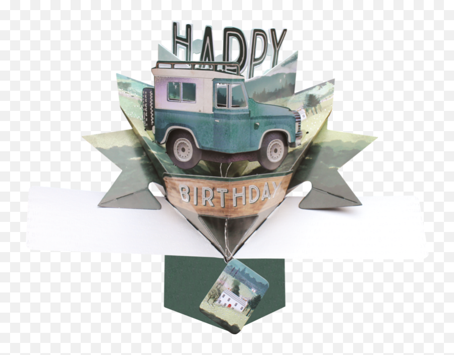 Second Nature Pop Ups - Happy Birthday Land Rover Emoji,Car Pop Car Emoji