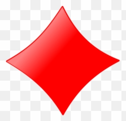 Diamond Card Sign Vector Illustration - Red Flag Emoji