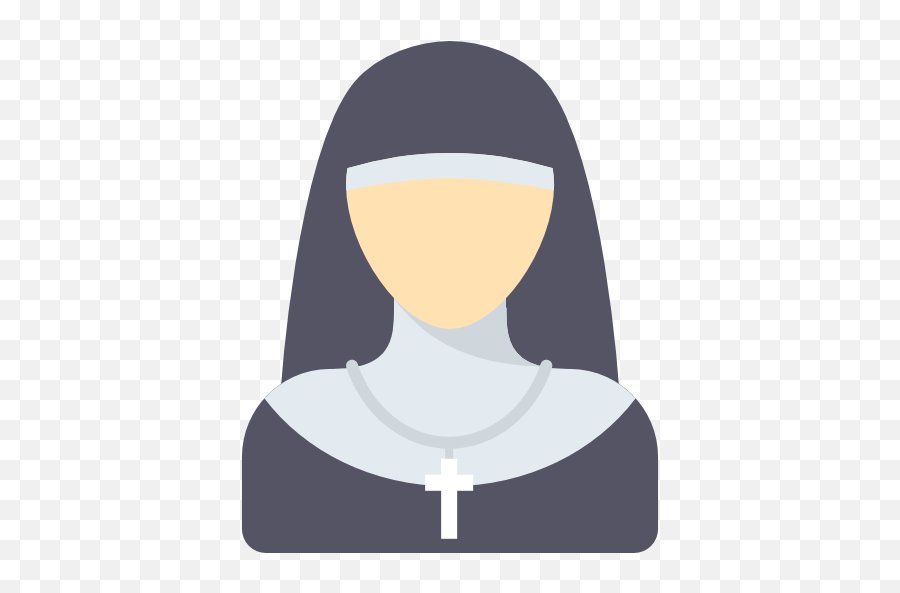 Nun Icons - Nun Cartoon Png Emoji,Catholic Emojis