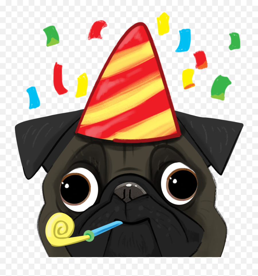 Pug Transparent Png Image - Pug Emoji,Cutest Emojis