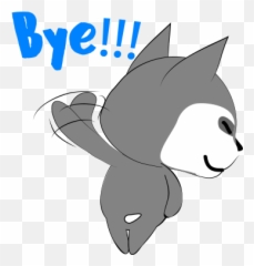 Husky Dog Emoji Sticker - Cartoon,Bye Dog Emoji