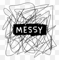 Messy Chaos Thoughts Feeling Depression - Line Art Emoji,Chaos Emoji