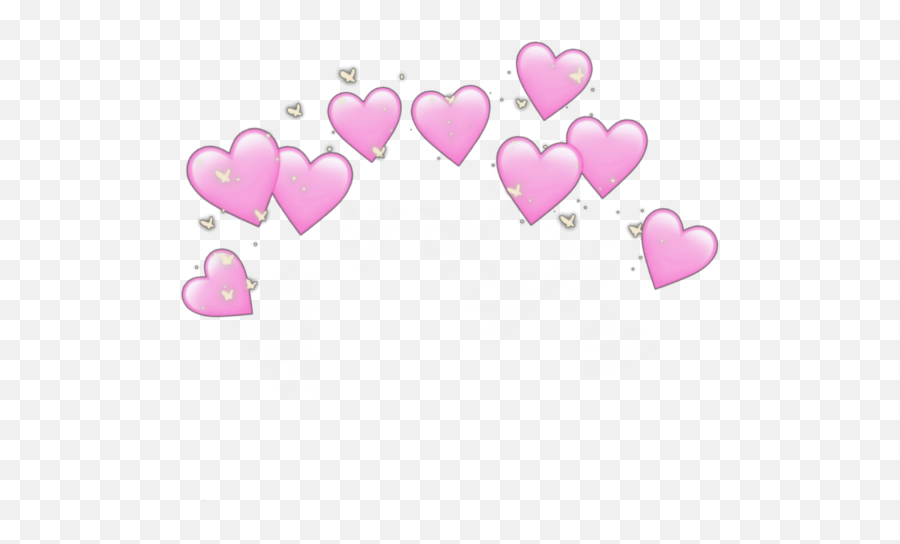 Combyne - Heart Emoji Crown Transparent,Pink Emoji Outfit
