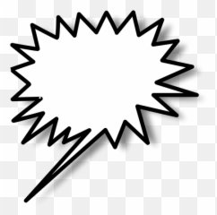 Estrela De Clipart Vetorial Esquerdo - Spiky Speech Bubble Png Emoji,Chocolate Emoticons