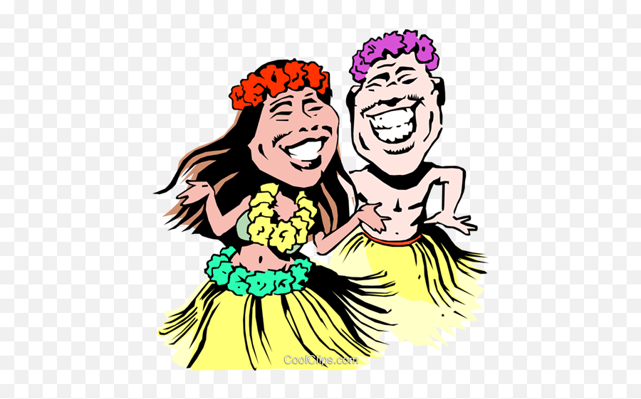 Hula Girl Clipart At Getdrawings - Hawaiian Clip Art Emoji,Dancing Girls Emoticon