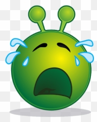 Emotion - Sad Alien Face Emoji,Weed Emojis