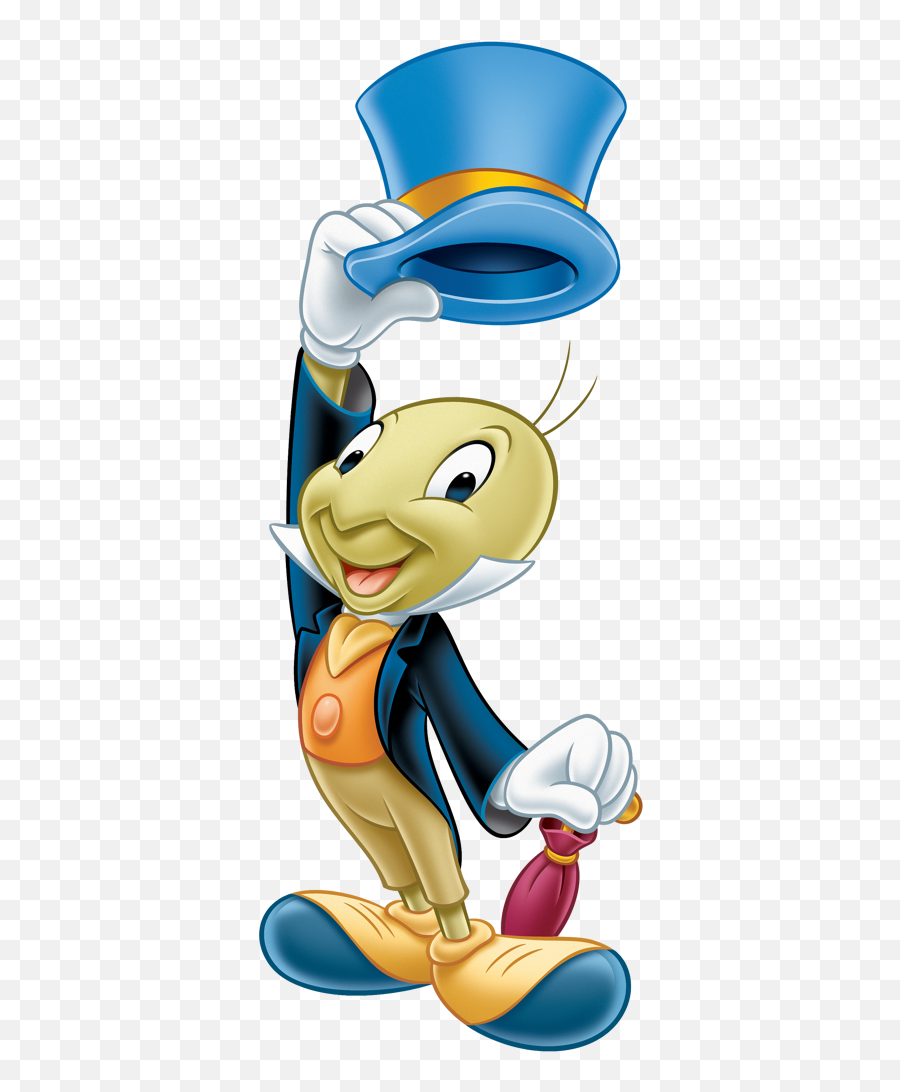 Jiminy Cricket Clipart Disney 6 - Jiminy Cricket Pinocchio Characters Emoji,Snake And Boot Emoji