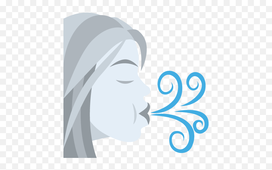 Wind Emoji Png Picture - Wind Blowing Emoji,Facebook Emoji Meaning