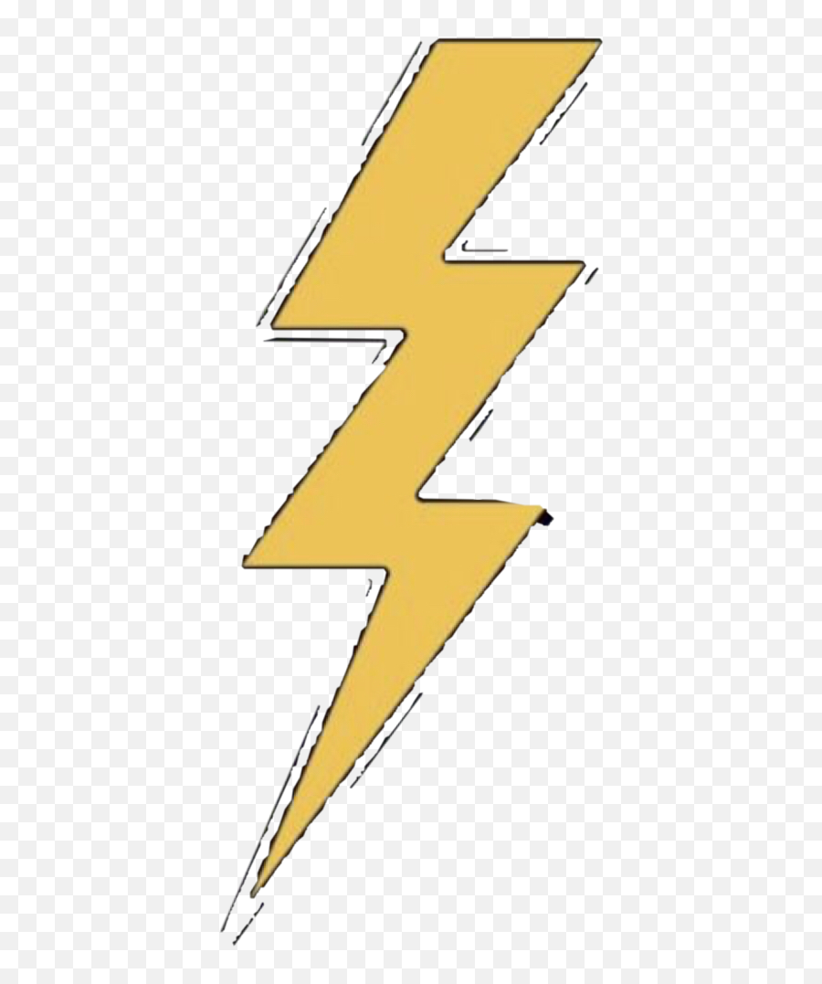 Lightning Bolt Yellow Aesthetic Sticker Freetoedit - Yellow Lightning Bolt Vsco Stickers Emoji,Bolt Emoji