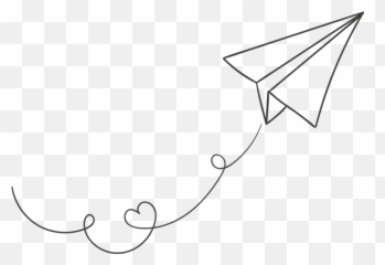 Black And White Paper Airplane Clipart - Paper Airplane Transparent Png Emoji,Plane And Paper Emoji