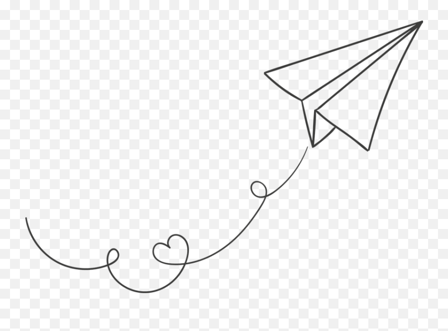 Black And White Paper Airplane Clipart - Paper Airplane Transparent Png Emoji,Plane And Paper Emoji