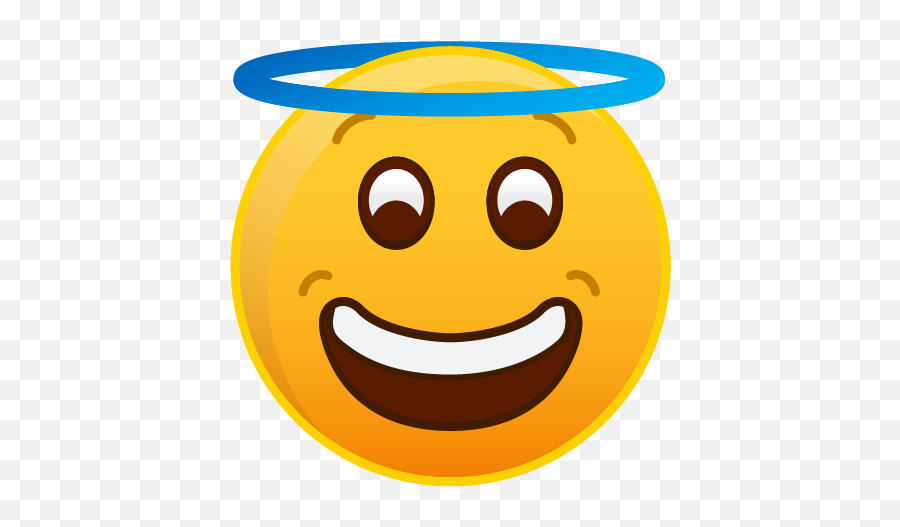Download Hd Angel Emoji - Smiley,Angel Emoji Png