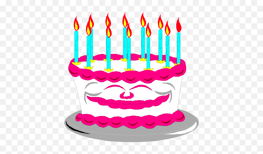 Birthday Cake Clipart Gif - Animation Birthday Cakes Animated Emoji,Birthday Cake Emoji Iphone