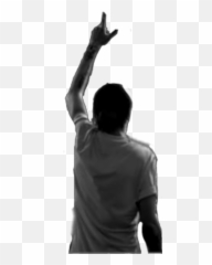 man pointing up - Sticker by Tess Human Emoji