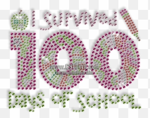 Best Custom Sparkling I Survived 100 Days Of School - Circle Emoji,100 Emoji Clothes