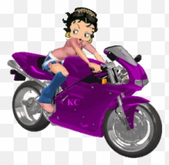 Betty Boop Purple Motorcycle - Betty Boop Emoji,Motorcycle Emoticons