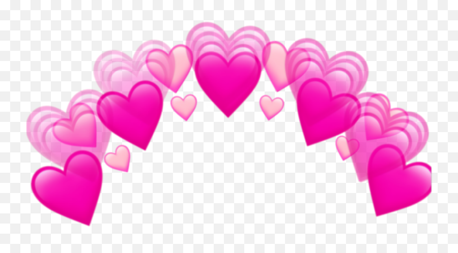 Picsart - Blue Heart Crown Transparent Emoji,Rose Gold Emoji