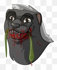 Telegram Sticker 3 From Collection - Demon Emoji,Honey Badger Emoji