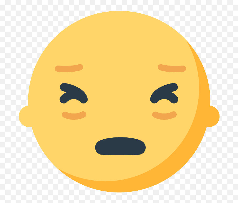 Persevering Face Emoji Clipart Free Download Transparent - Persevere Emoji,Native Emoji
