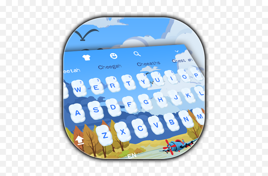 Blue Cat Sky Keyboard U2013 Apps Bei Google Play - Office Equipment Emoji,Emoji Keyboard For Samsung Galaxy S6