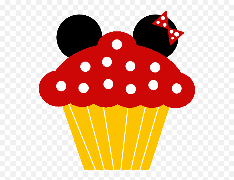 Cupcake Clipart Minnie Cupcake Minnie Transparent Free For - Mickey Mouse Cupcake Clipart Emoji,Emoji Cupcakes