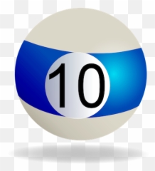 Pool And Billiards Stickers - Bola De Billar 10 Png Emoji,Eight Ball Emoji