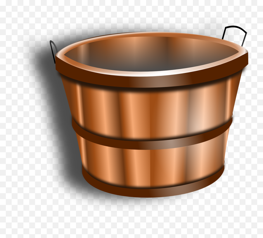Bucket Water Tub Container Pail - Clipart Wooden Bucket Emoji,Hot Tub Emoji