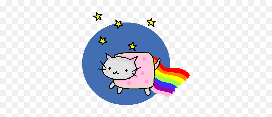 Nyan Cat Clipart - Cartoon Emoji,Nyan Cat Emoji Google Chat