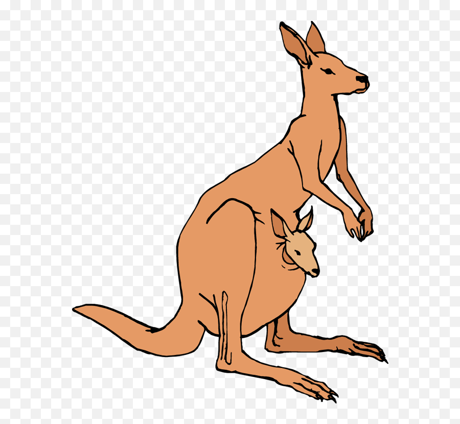 Kangaroo Clip Art Free Clipart Images - Kangaroo Clipart Transparent Background Emoji,Kangaroo Emoji