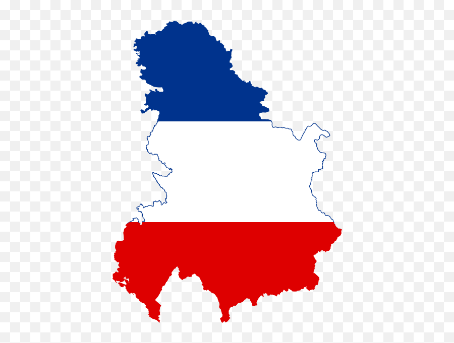 Flag Map Of Serbia And Montenegro - Serbia And Montenegro Flag Map Emoji,Yugoslavia Flag Emoji