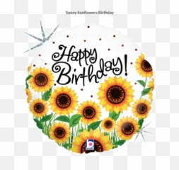 Floral Botanical - Sunflower Balloons Emoji,Japanese Emoticons Flower In Hair