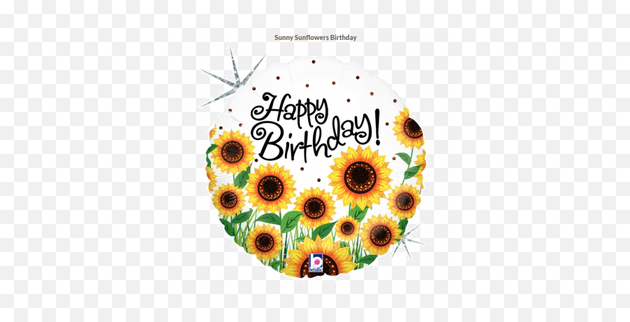 Floral Botanical - Sunflower Balloons Emoji,Japanese Emoticons Flower In Hair