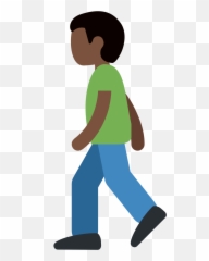 Twemoji2 1f6b6 - Persons Walking Clip Art Emoji,Break A Leg Emoji