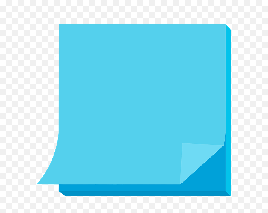 Post It Sticky Note - Blue Sticky Note Png Emoji,Emoji Post It Notes