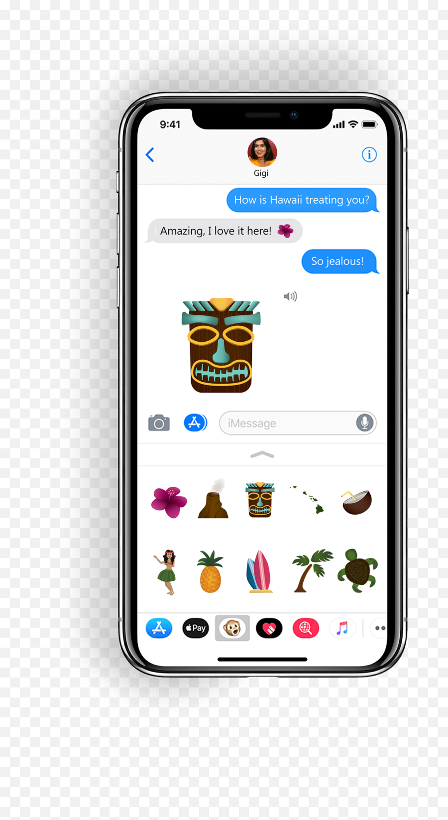 Hawaiian Emojis - Do You Work Iphone X,Hawaii Emoji